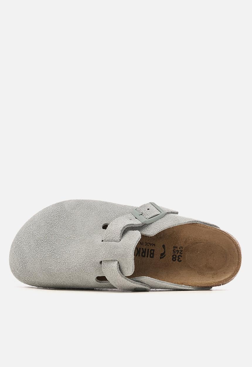 Birkenstock - Boston narrow BS suede - pure sage
