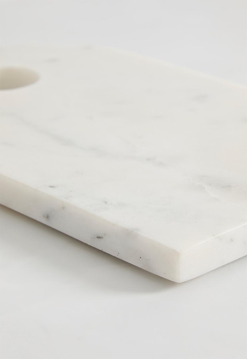 Sixth Floor - Lima marble cheese board - White