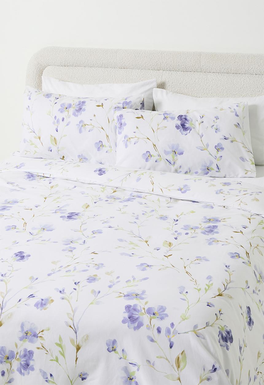 Sixth Floor - Blue Vine Cotton Blend Duvet Set