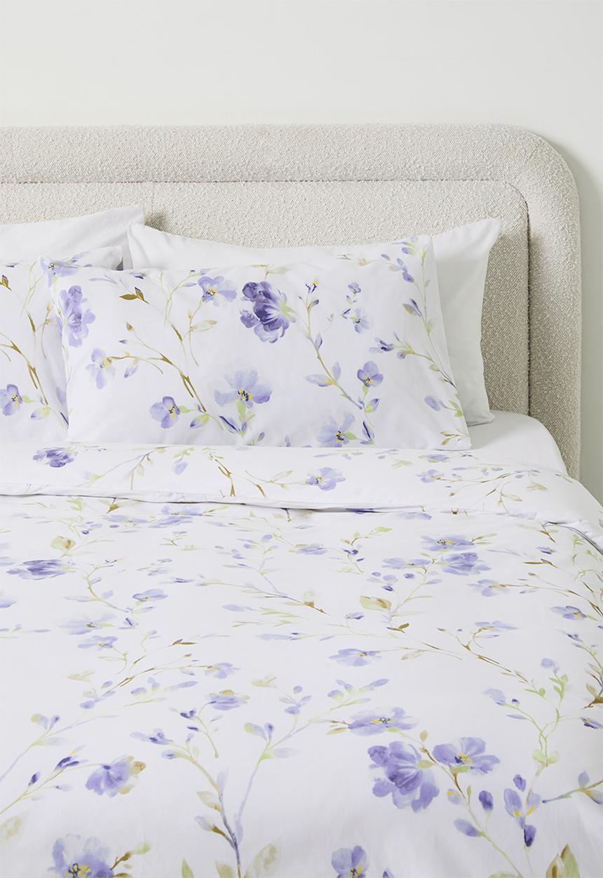 Sixth Floor - Blue Vine Cotton Blend Duvet Set