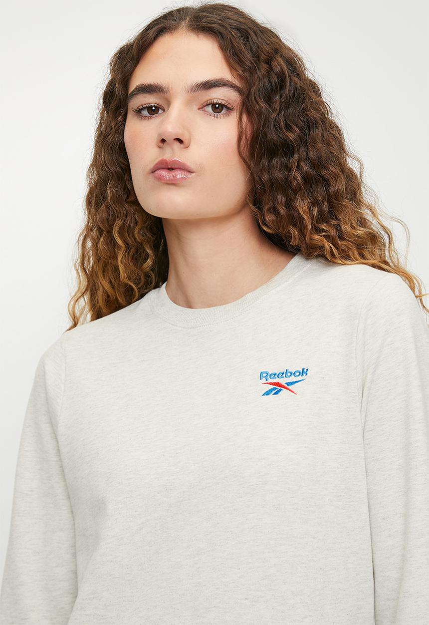 Reebok - Ri Sl Ft Crew-Chalk Mélange