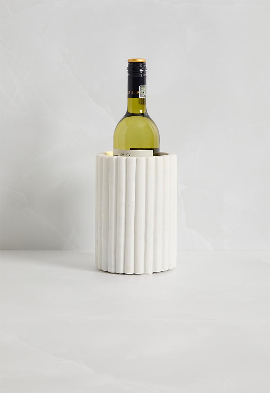 Sixth Floor - Dila marble wine chiller - White