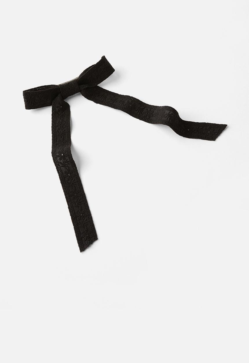 Rubi - 2 pack harper hair bows- black floral