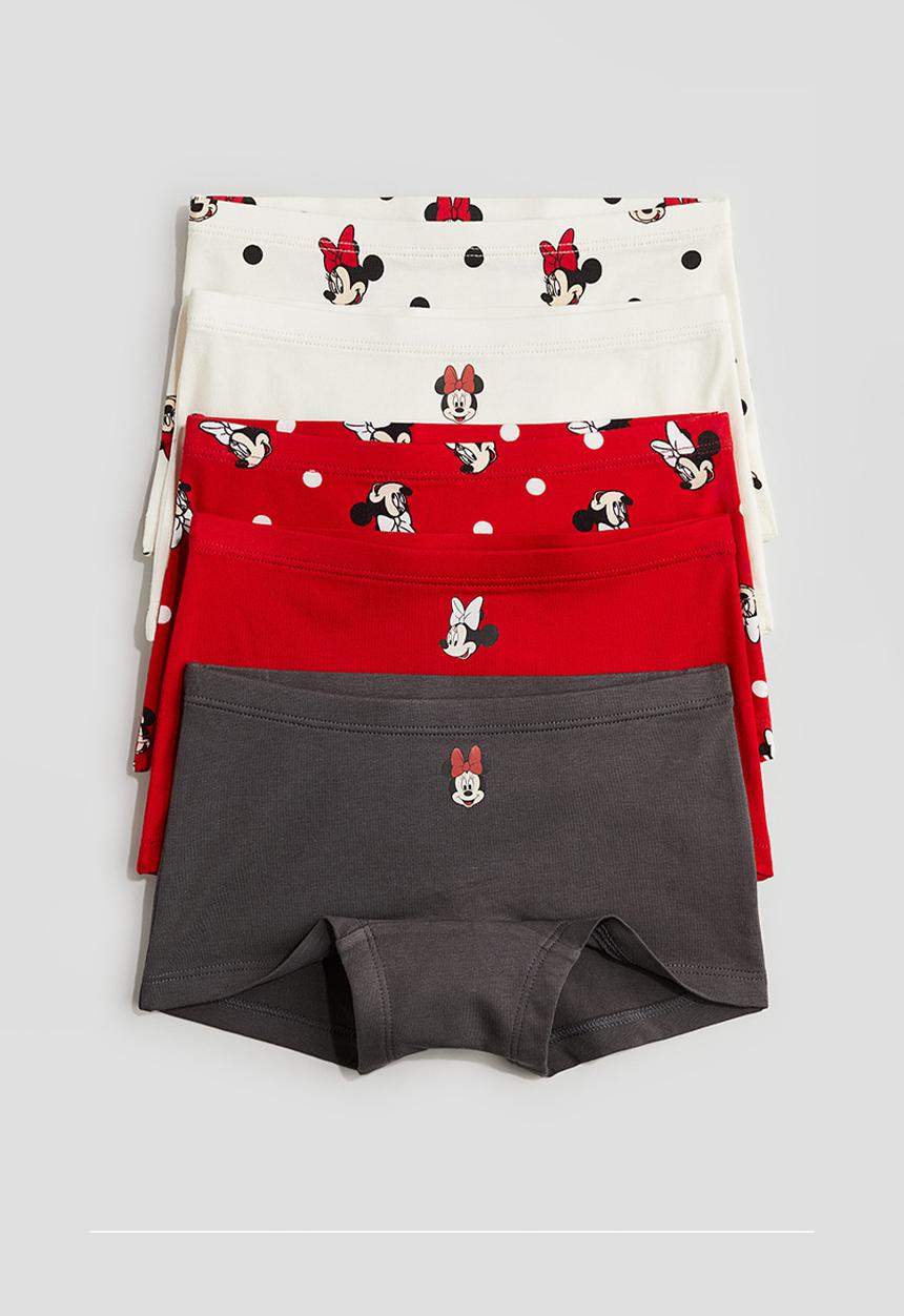 H&M - 5 pack cotton boxer briefs - red minnie mouse