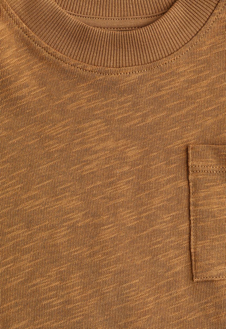 H&M - Long-sleeved jersey t-shirt - light brown marl