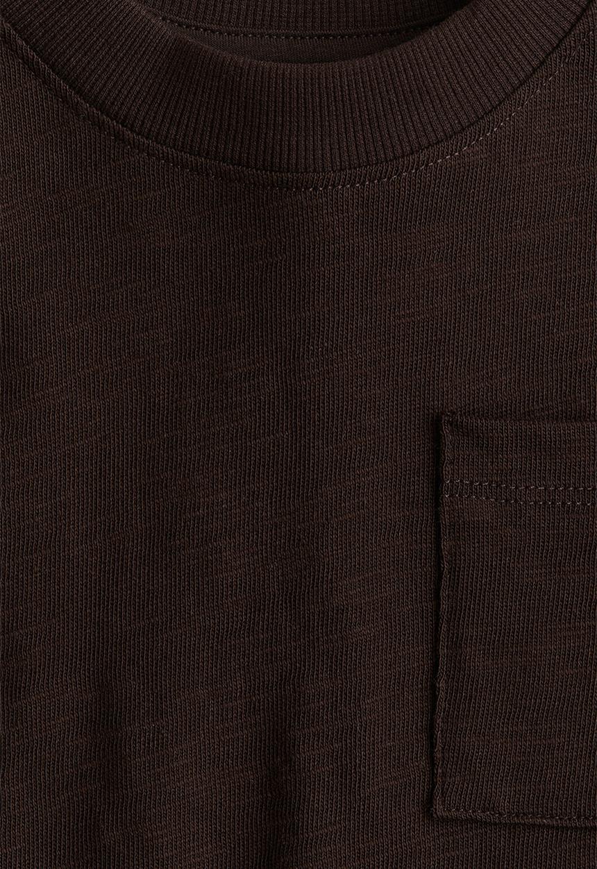 H&M - Long-sleeved jersey t-shirt - dark brown