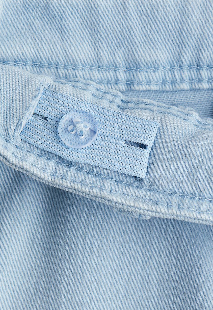 H&M - Wide leg twill trousers - light blue