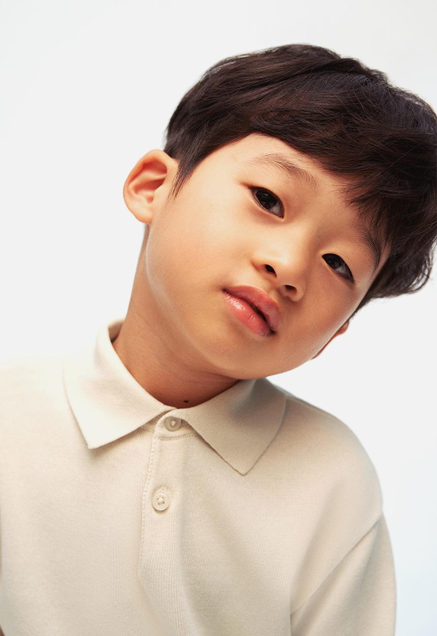 H&M - Fine-knit polo shirt - cream