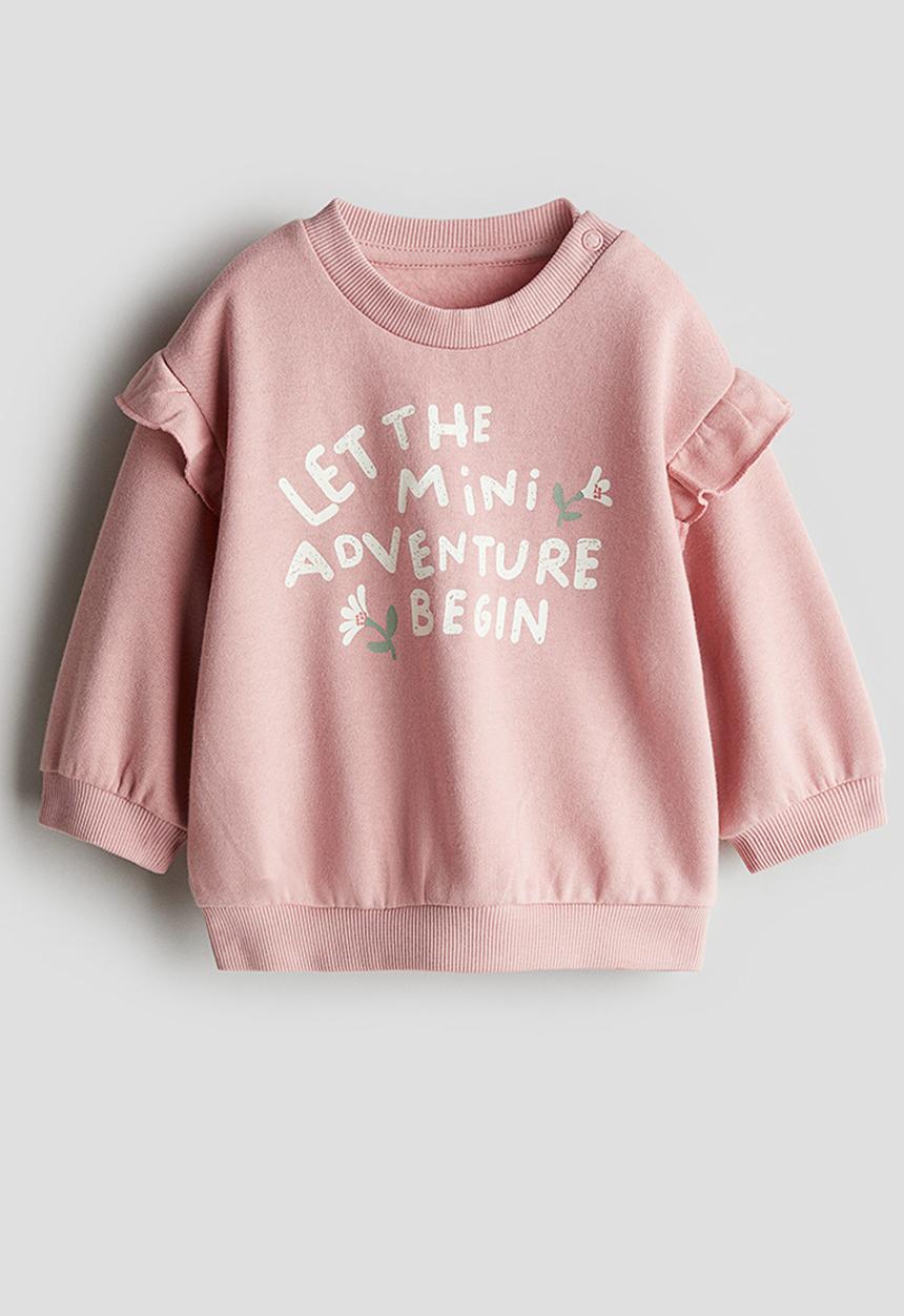 H&M - Printed sweatshirt - pink & adventure