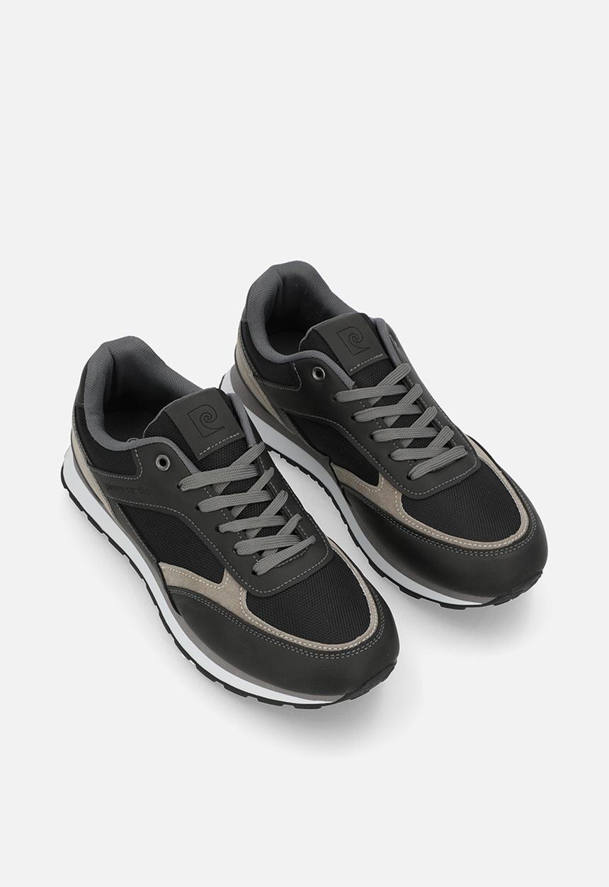 Pierre Cardin - Trystan casual lace up - black & grey