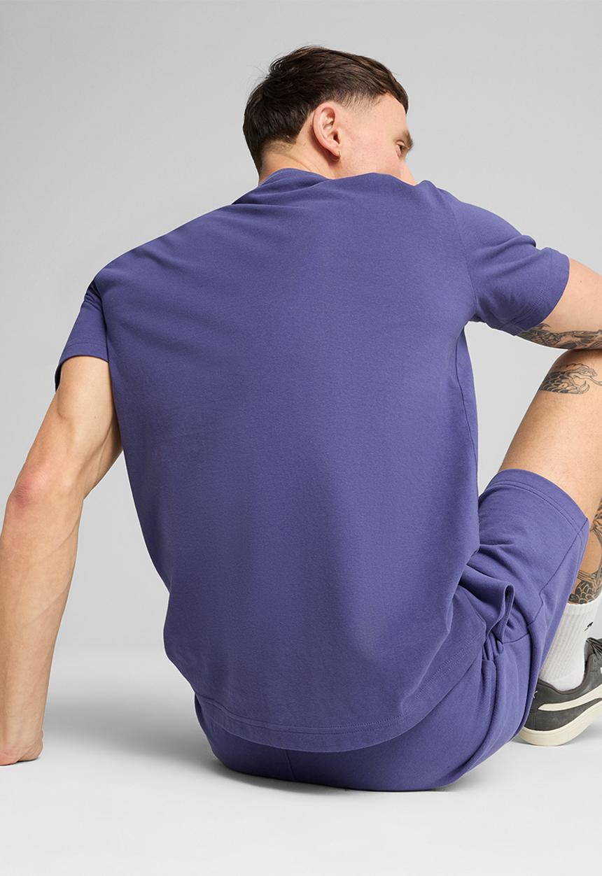 PUMA - ESS ELEVATED Tee - Blue Crystal