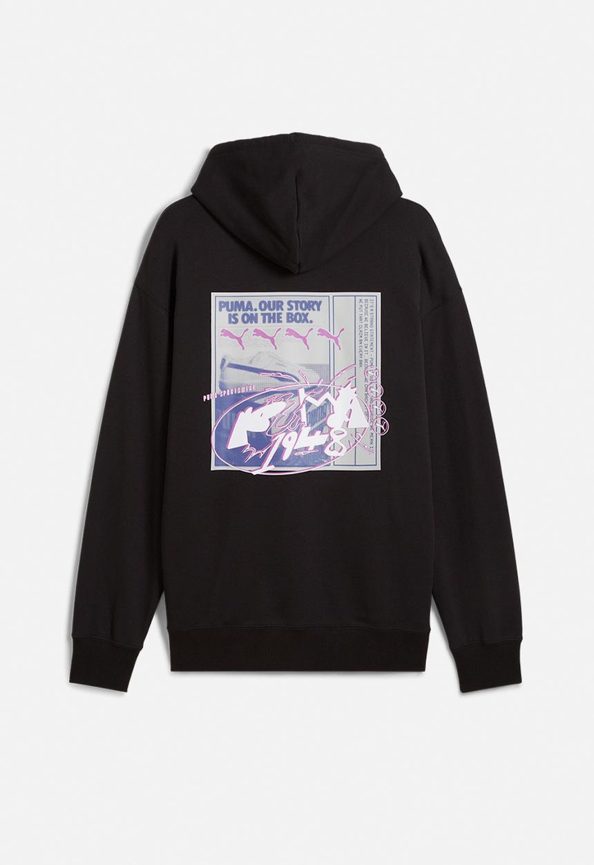 PUMA - FUTURE.PUMA.ARCHIVE Relaxed Graphic Hoodie TR - Puma Black