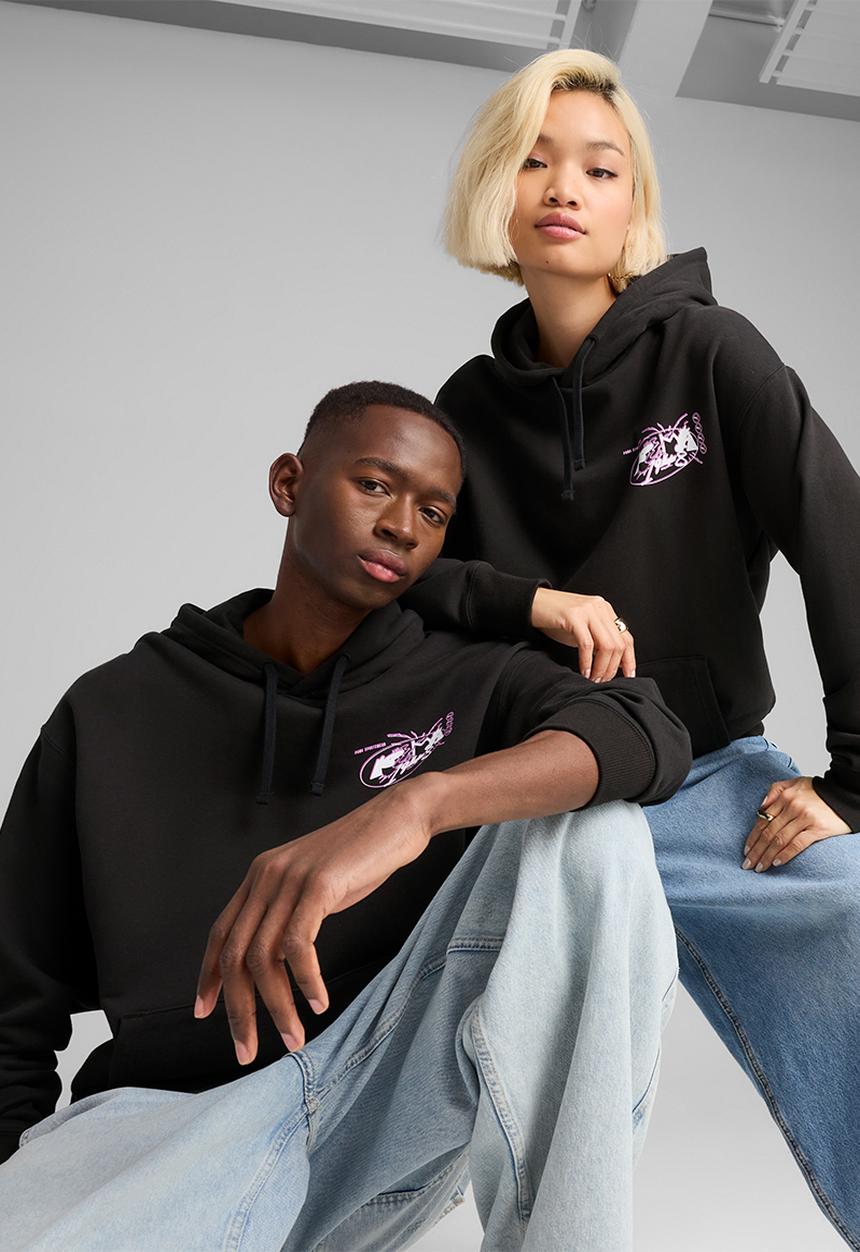 PUMA - FUTURE.PUMA.ARCHIVE Relaxed Graphic Hoodie TR - Puma Black