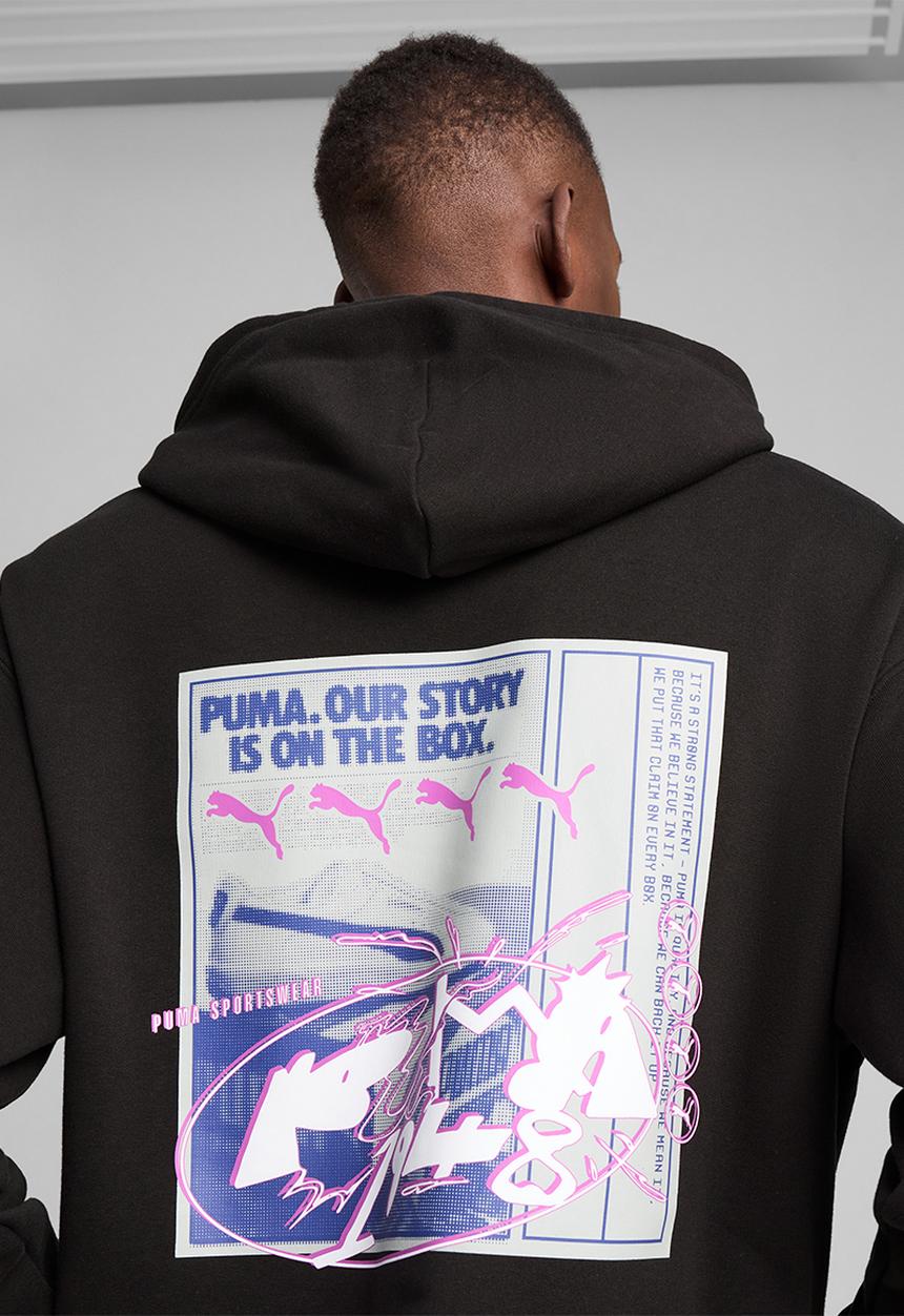 PUMA - FUTURE.PUMA.ARCHIVE Relaxed Graphic Hoodie TR - Puma Black