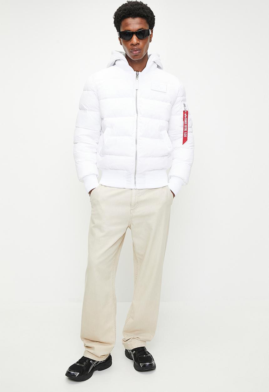 Alpha Industries - Puffer Jacket - White/White Hood