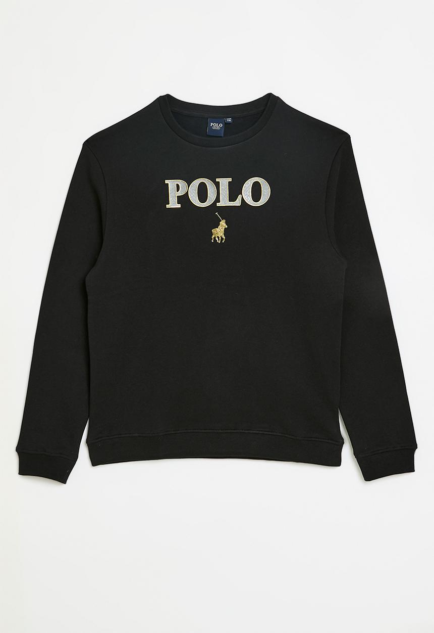 POLO - Girls wendy printed sweater - black