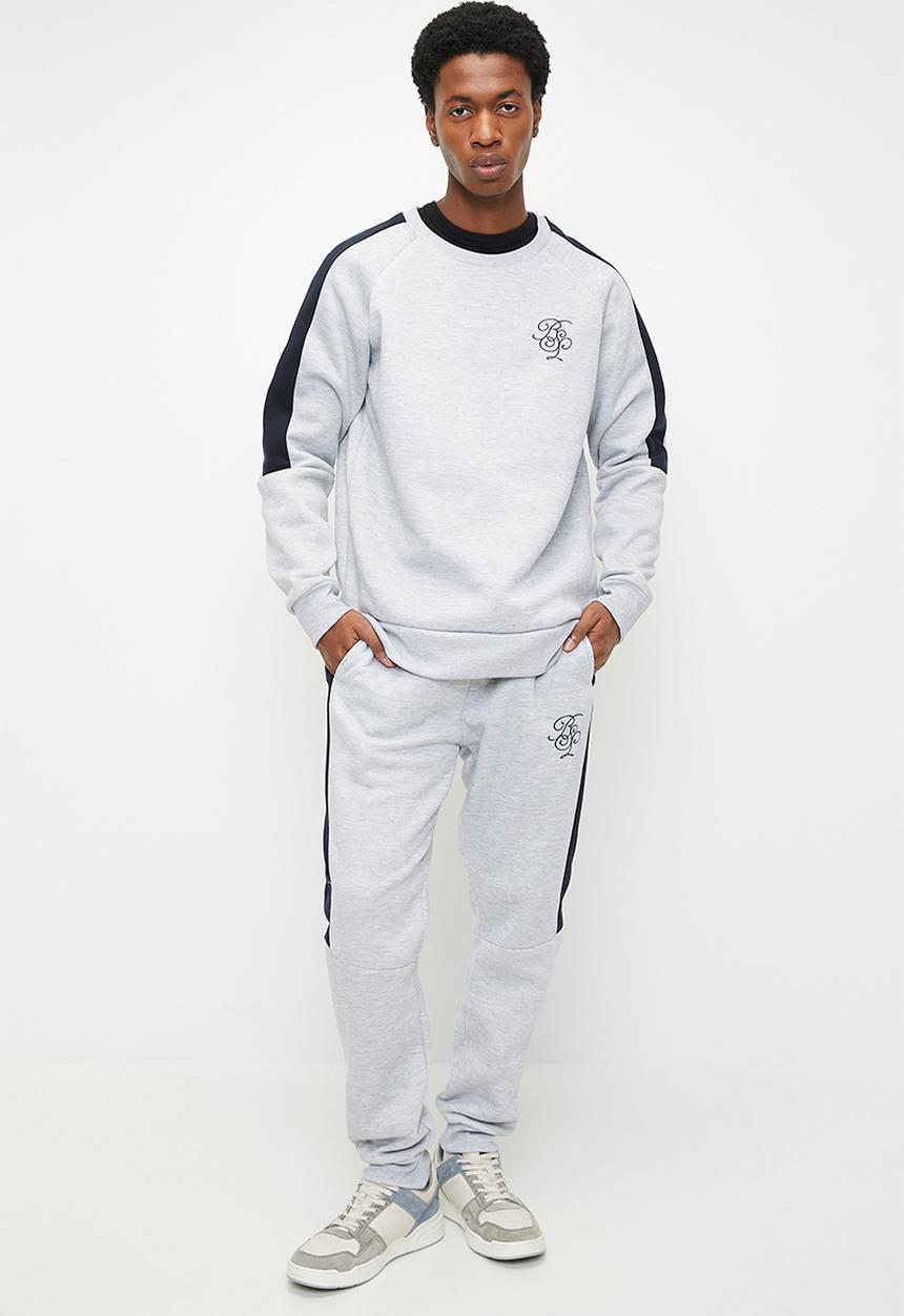 Brave Soul - Jogger Sets - Light Grey Marl