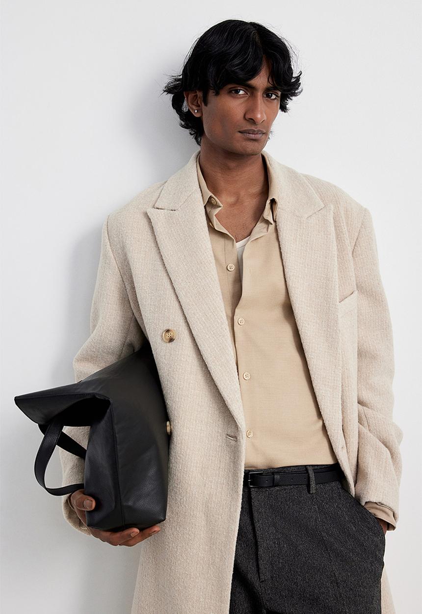 H&M - Regular fit twill shirt - beige