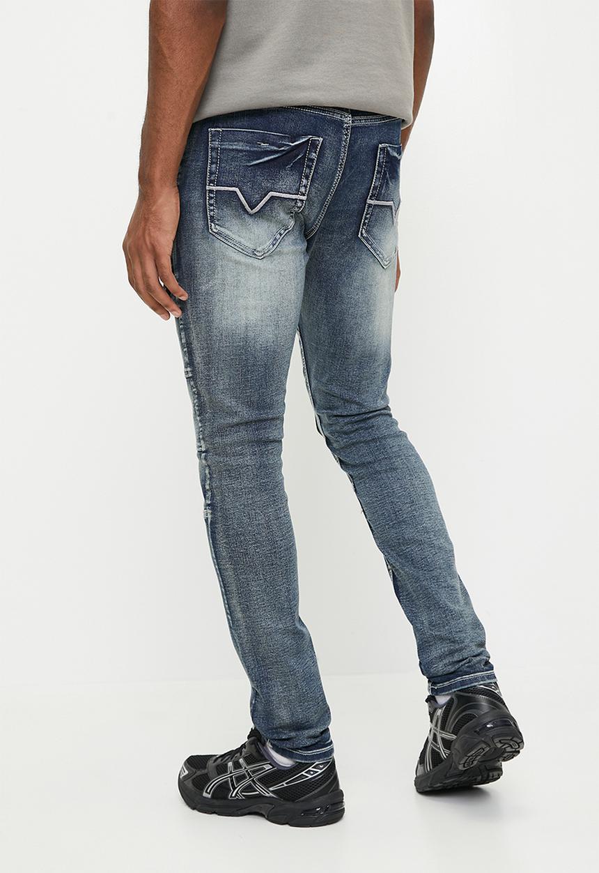 Valenta - Vussi Moto jeans - Dark Blue