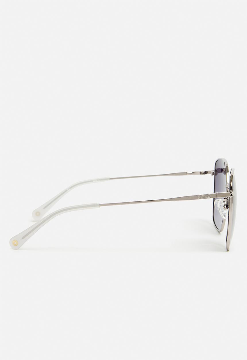 POLO - Avery Polarised Square Sunglasses 58mm - Silver