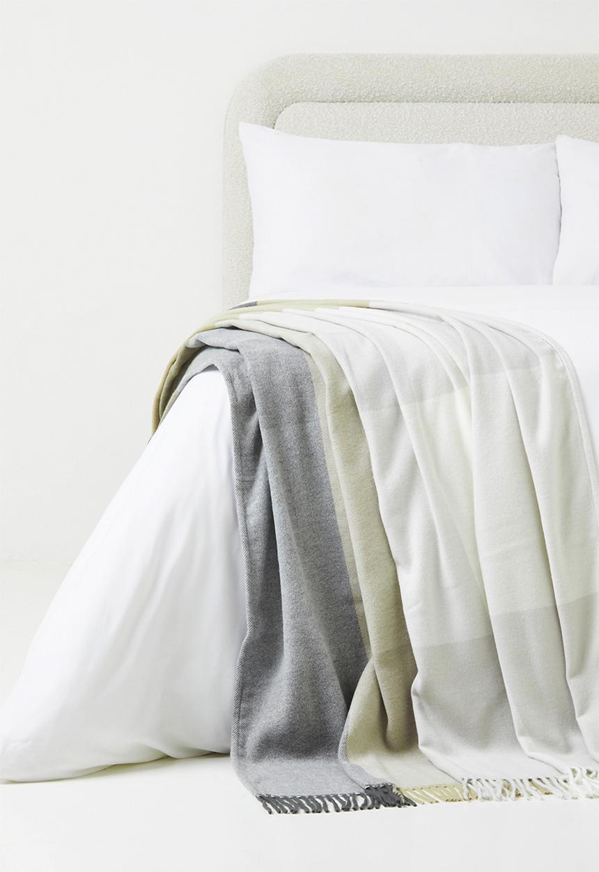Sixth Floor - Check Soft Throw Neutrals