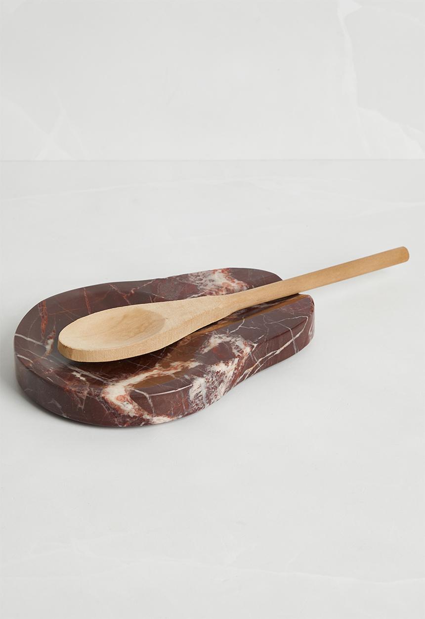 Sixth Floor - Milo marble spoon rest - Choc