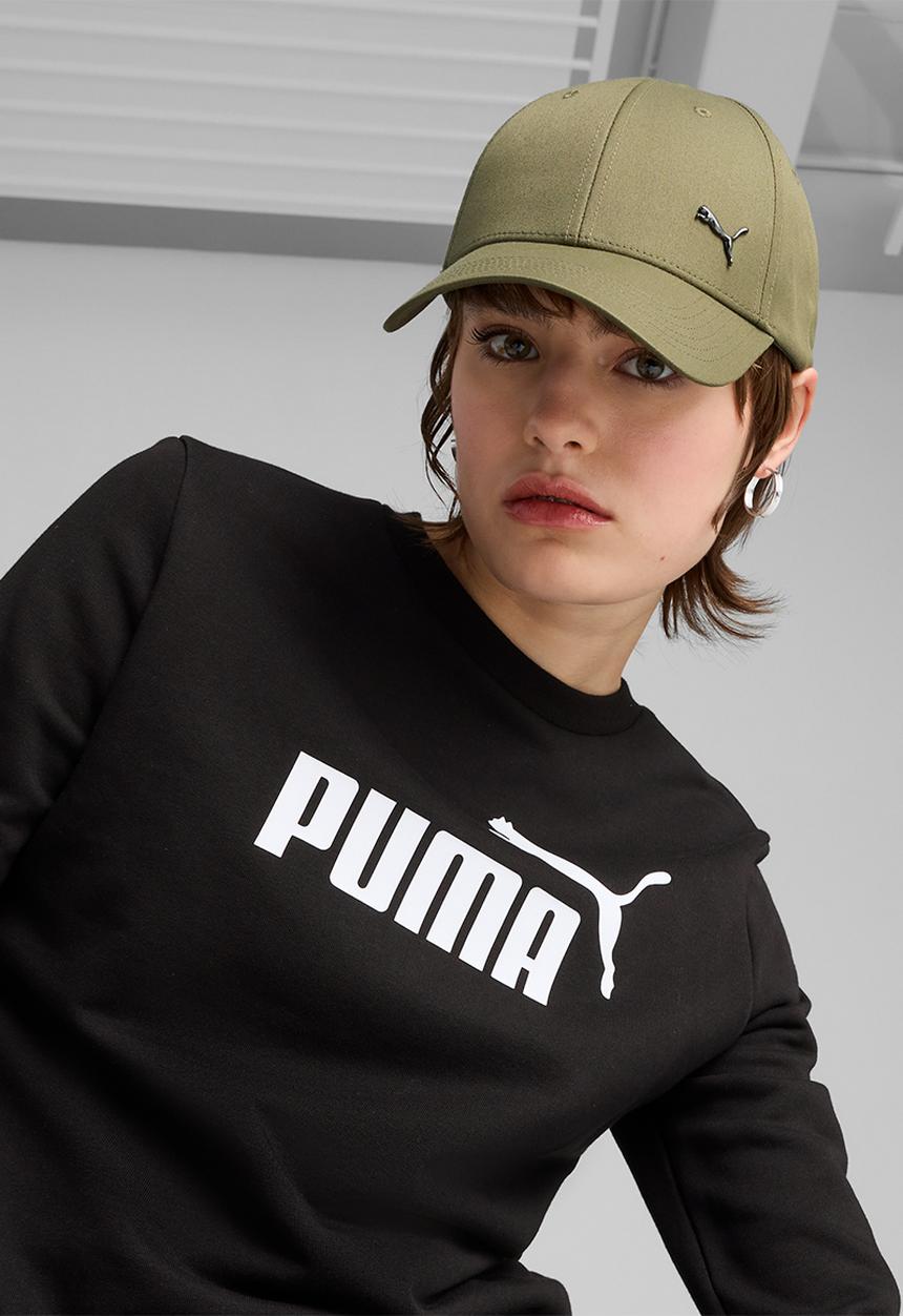 PUMA - Ess Metal Puma Cat BB Cap - PUMA Olive