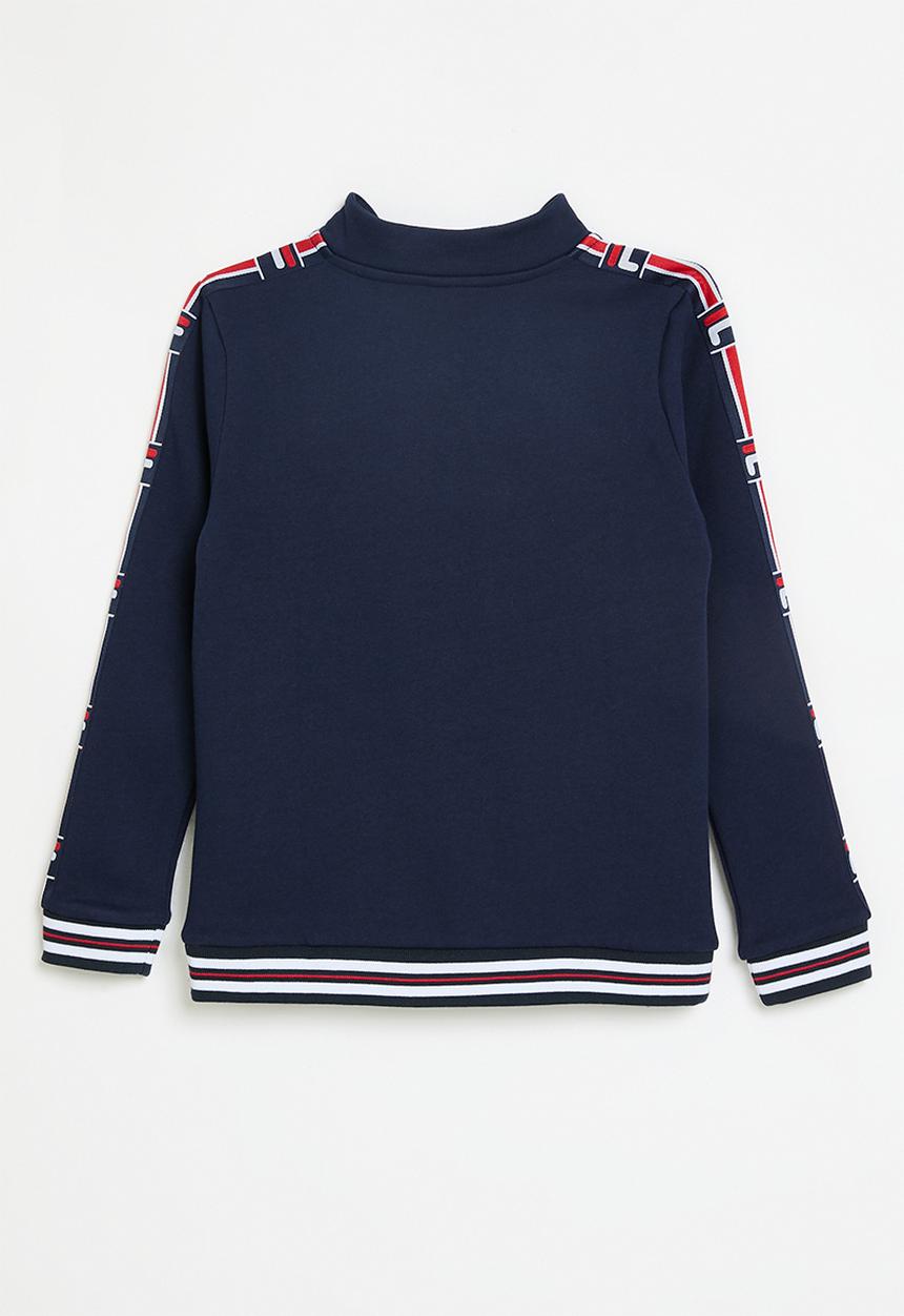 FILA - Foster 3/4 Zip Sweater-Fila Blue
