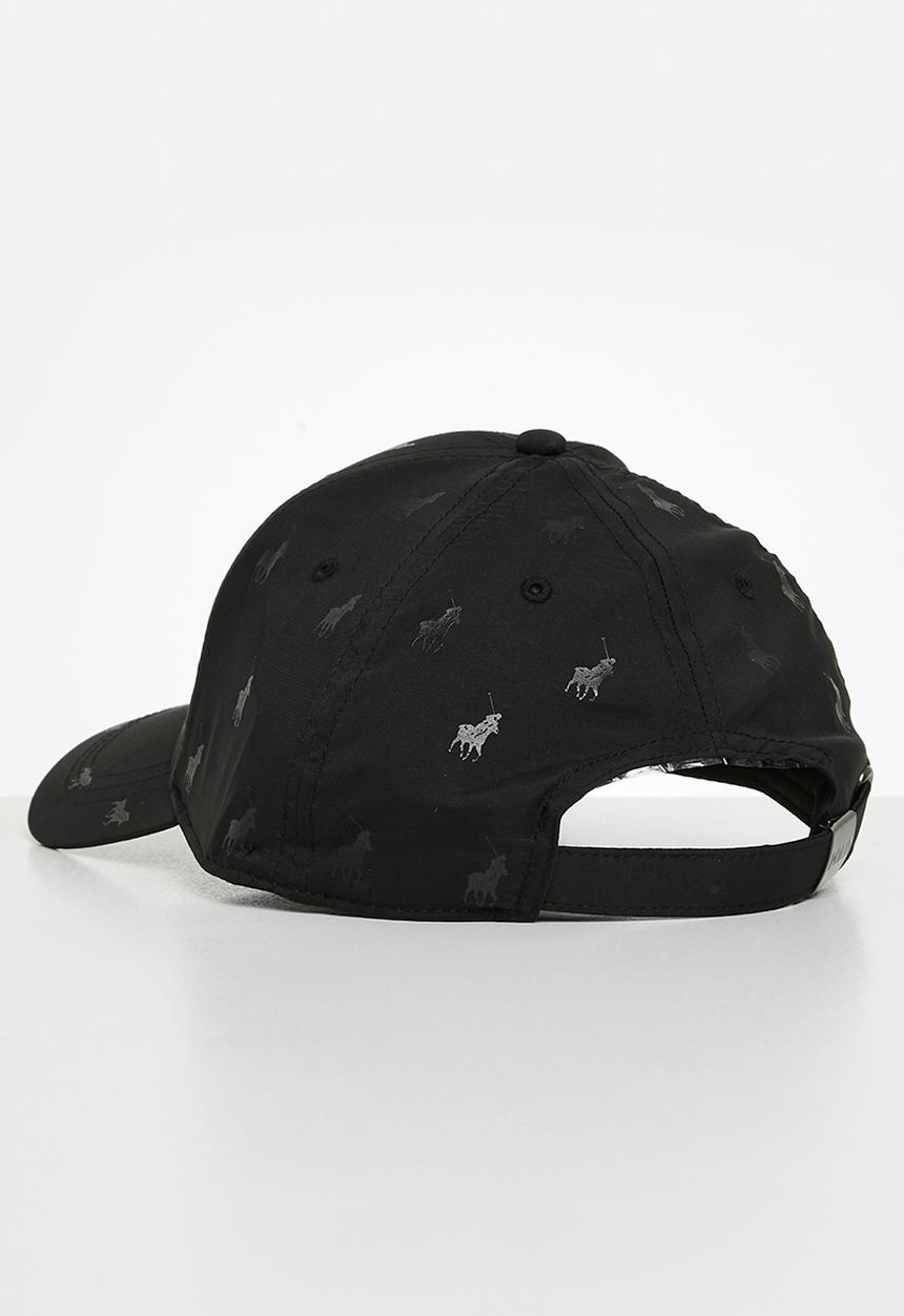 POLO - 6 Panel Monogram Peak - Black