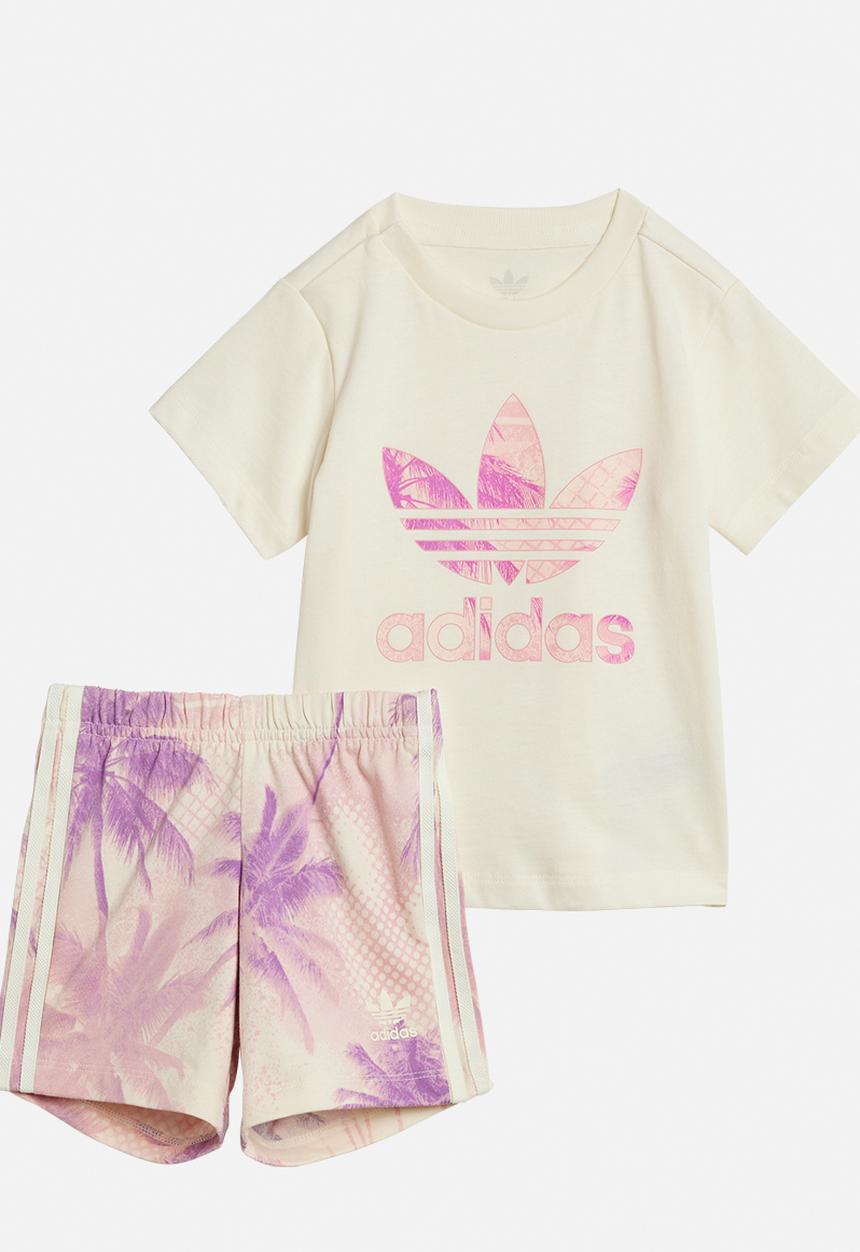 adidas Originals - Short Tee Set Crewht - Beige
