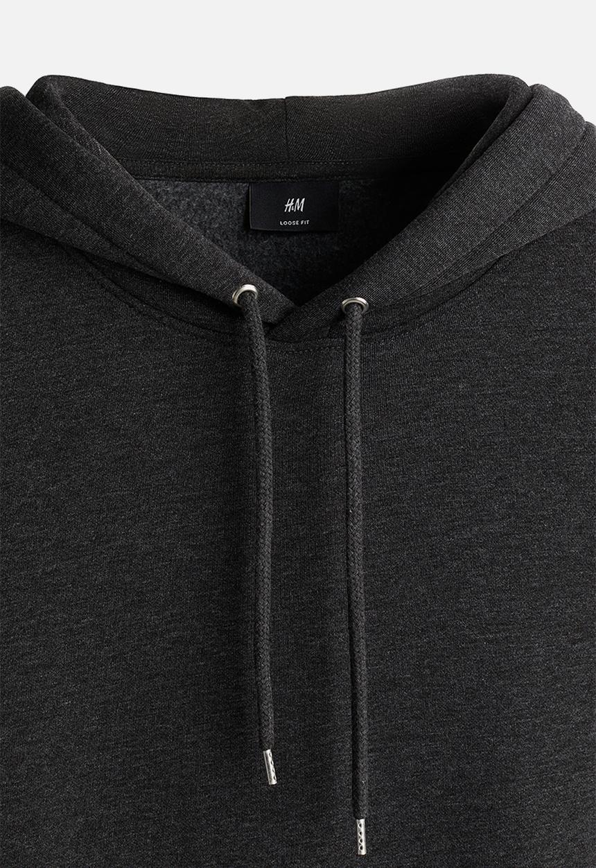 H&M - Loose fit hoodie - black