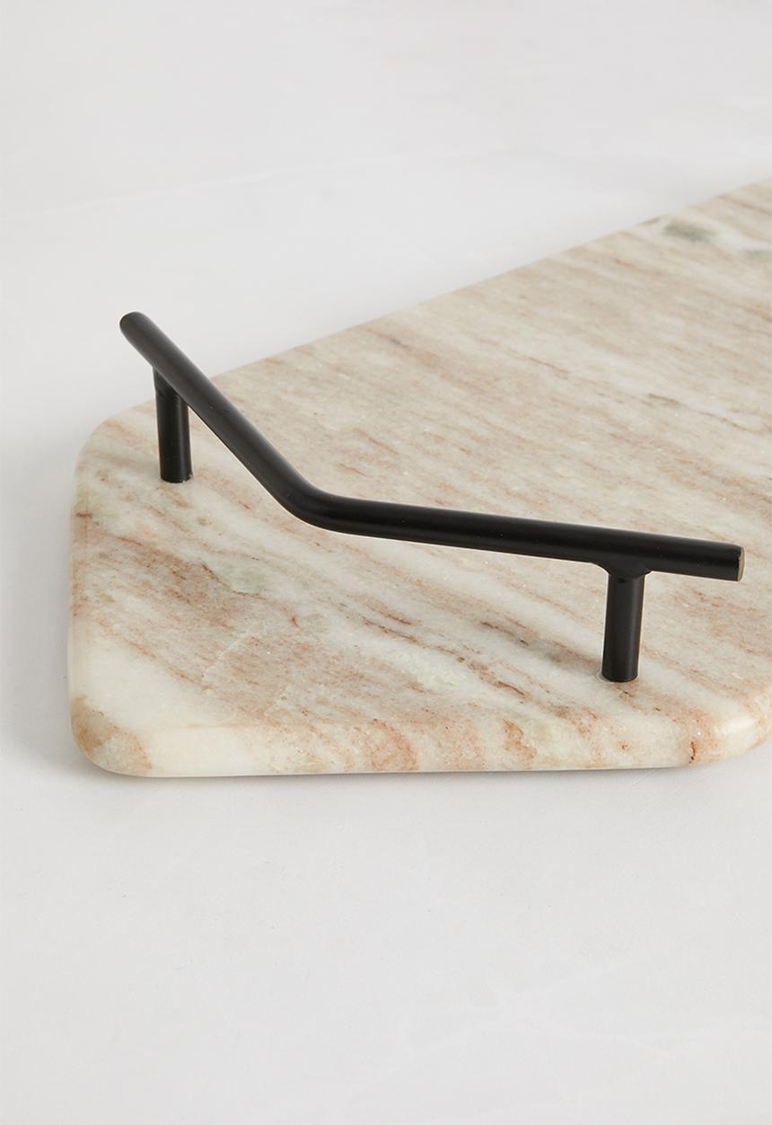 Sixth Floor - Marble Tray with metal handles