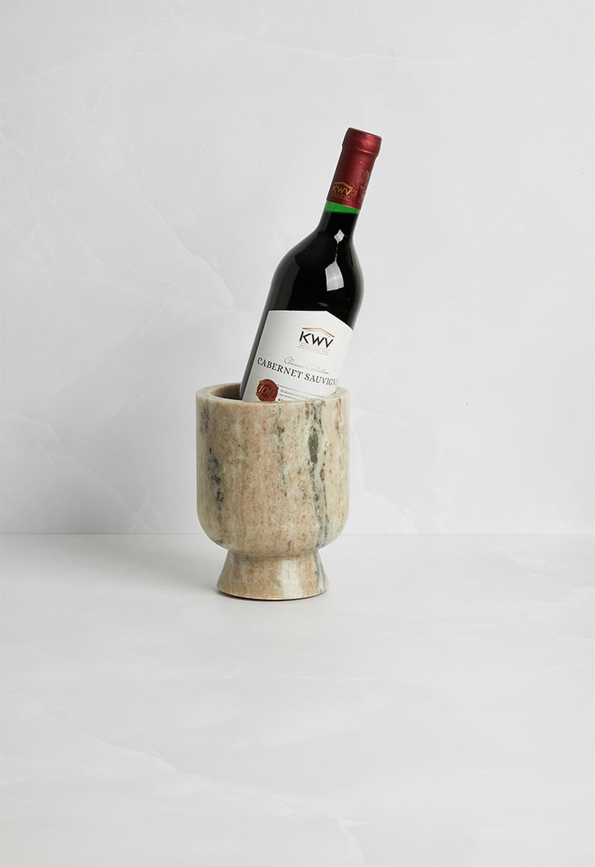 Sixth Floor - Vila marble wine chiller - White