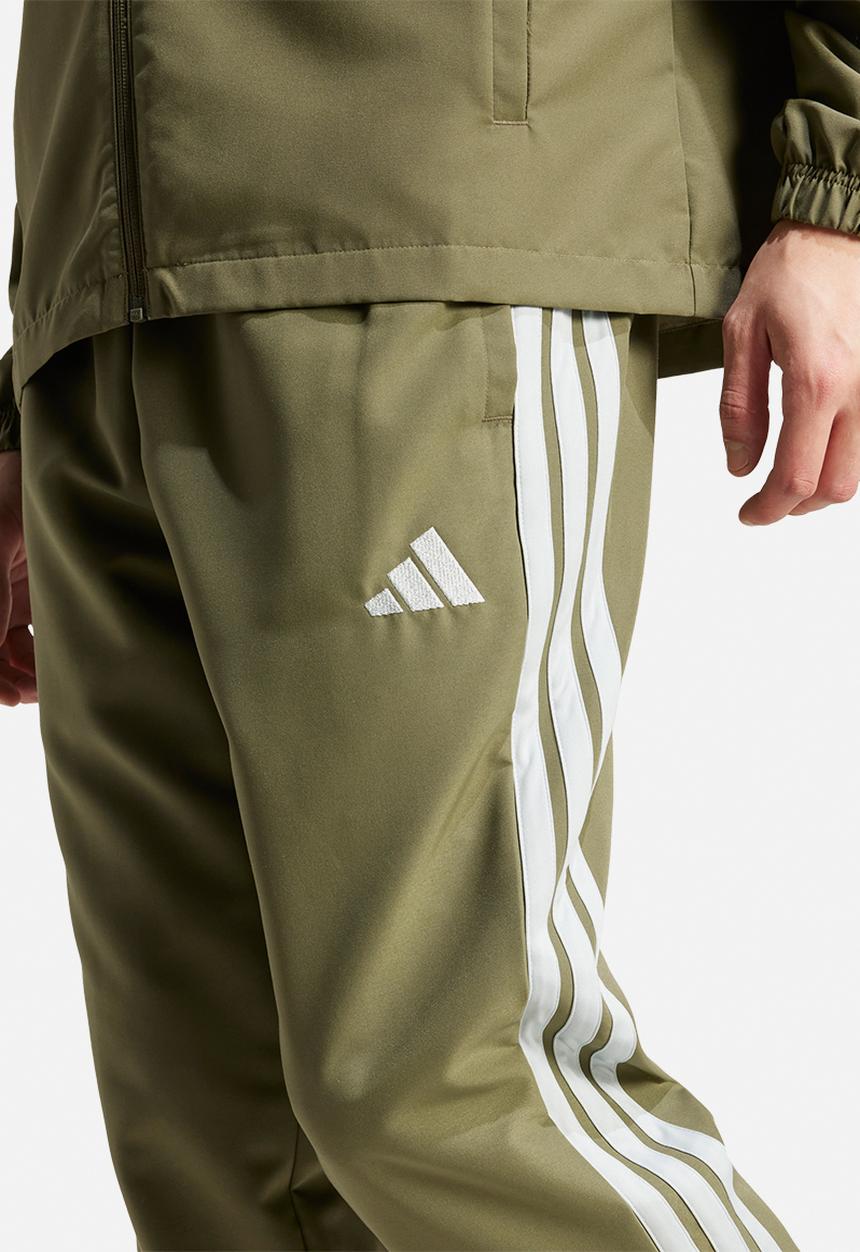 adidas Performance - Sportswear Basic 3-Stripes Woven Tracksuit set - Khaki