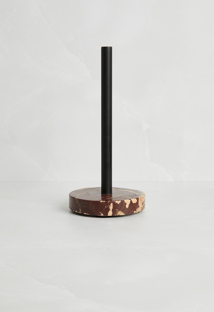 Sixth Floor - Nila marble paper towel holder - Choc