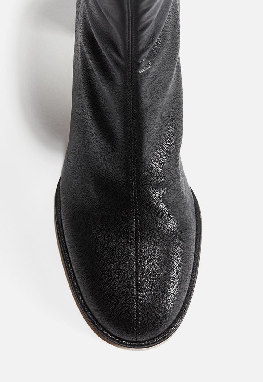 H&M - Ankle-high sock boots - black