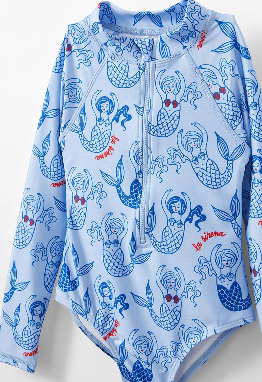 Cotton On - Lydia one piece - dawn blue/mermaid