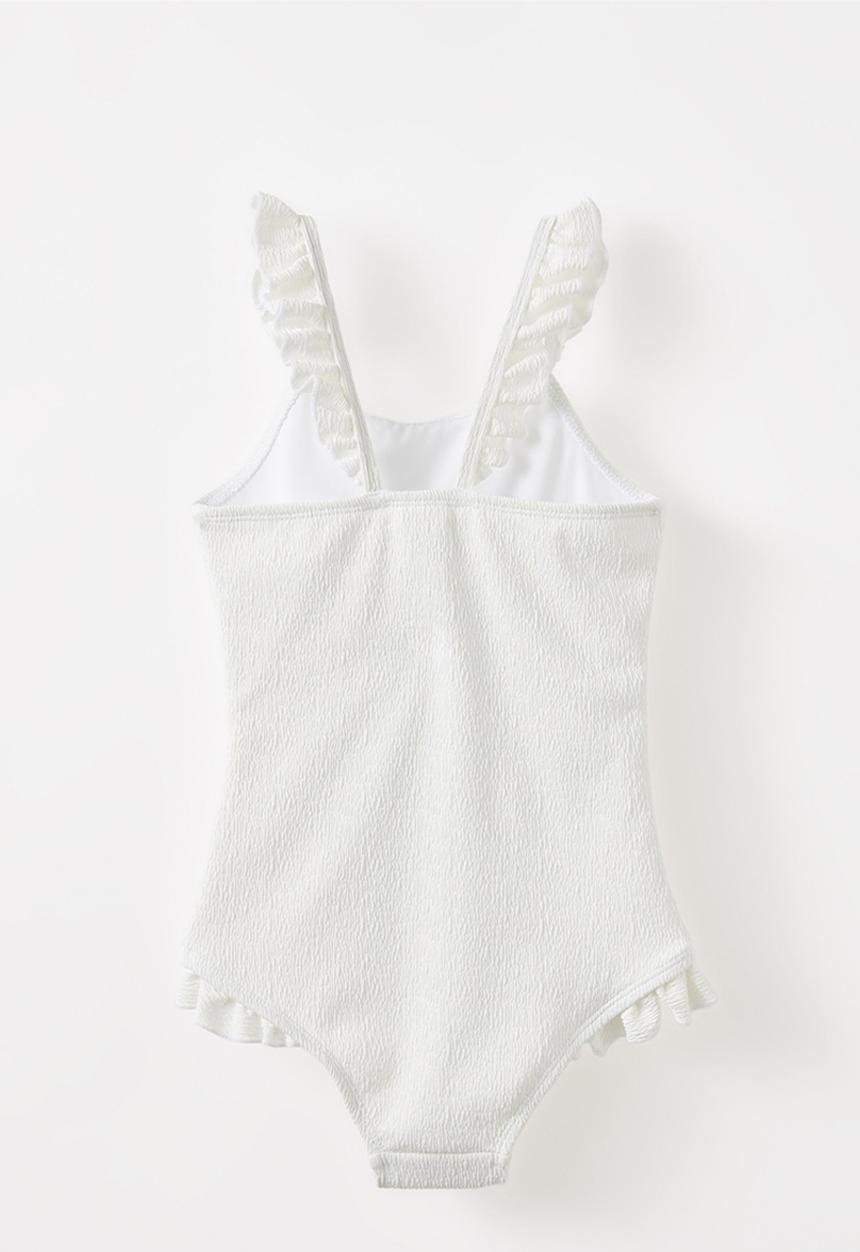 Cotton On - Heather one piece - vanilla crinkle/embroidered floral