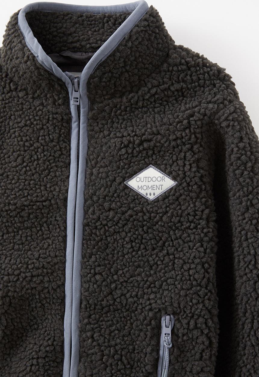 Cotton On - Seb sherpa jacket - phantom/steel