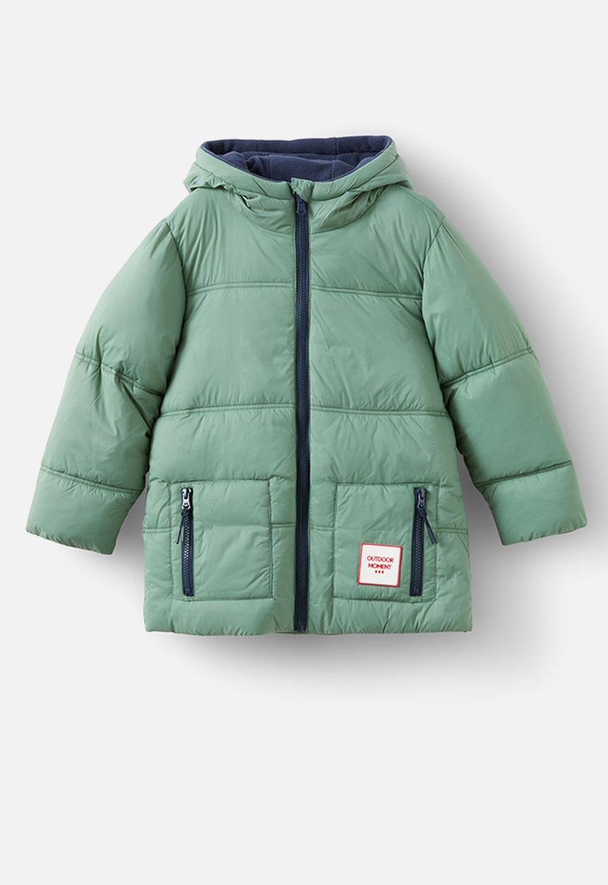 Cotton On - Tommy puffer jacket - moss green/squid ink