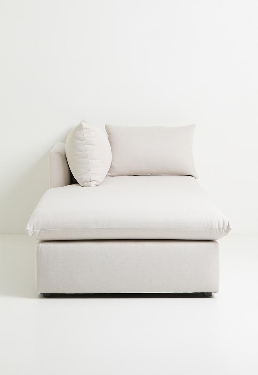 Zorora - Lira Luxe Daybed Left - Jordan Alabaster