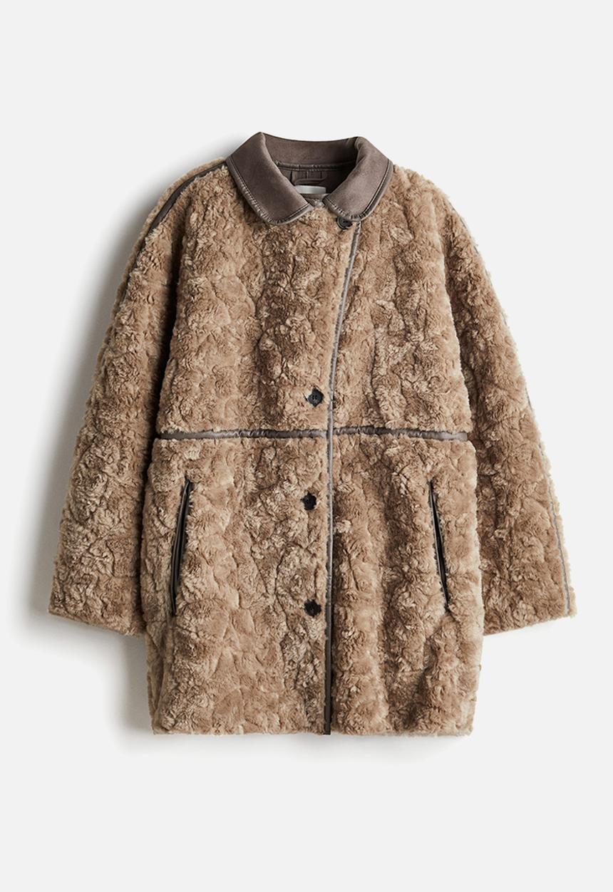 H&M - Fluffy coat - beige