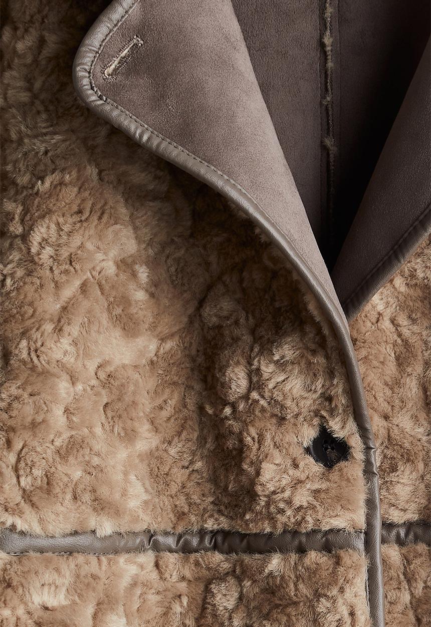 H&M - Fluffy coat - beige
