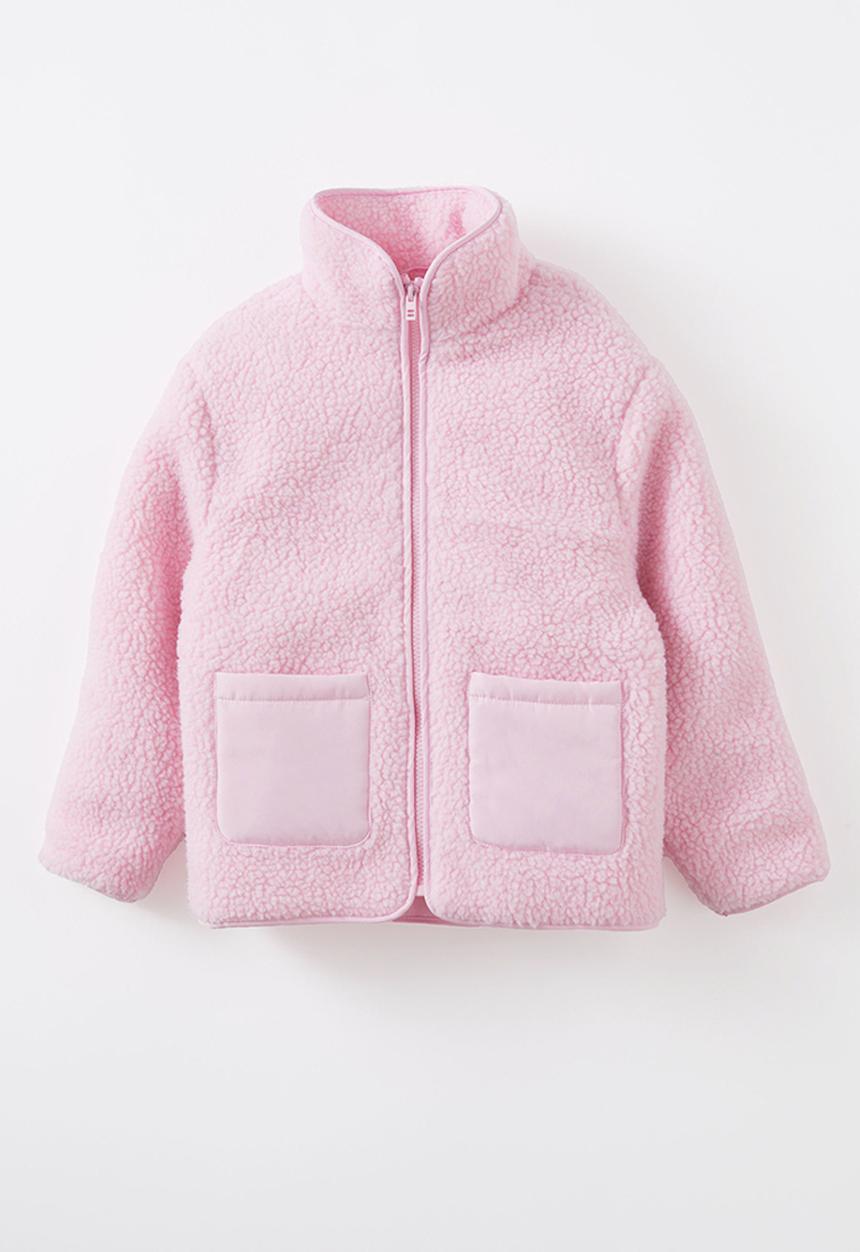 Cotton On - Sophia teddy jacket - fairy pink