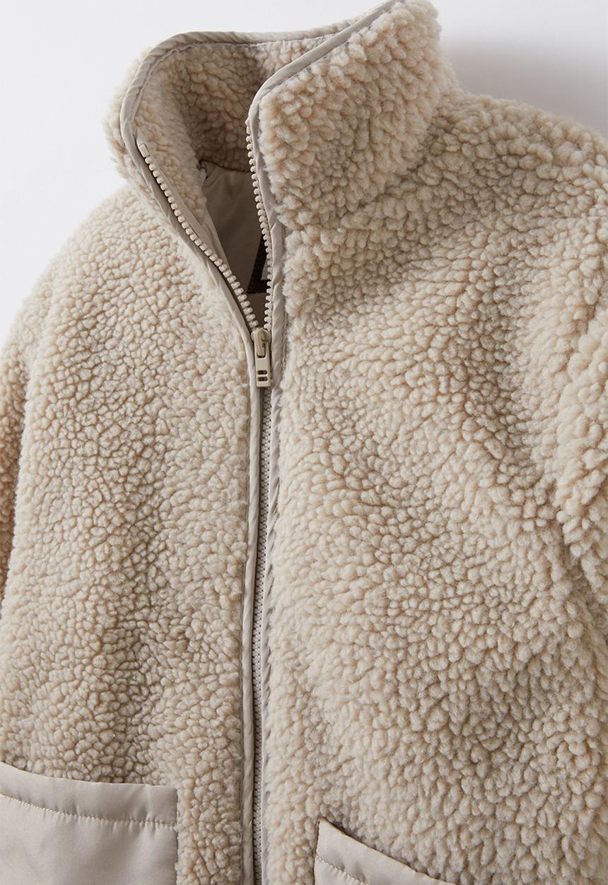 Cotton On - Sophia teddy jacket - rainy day