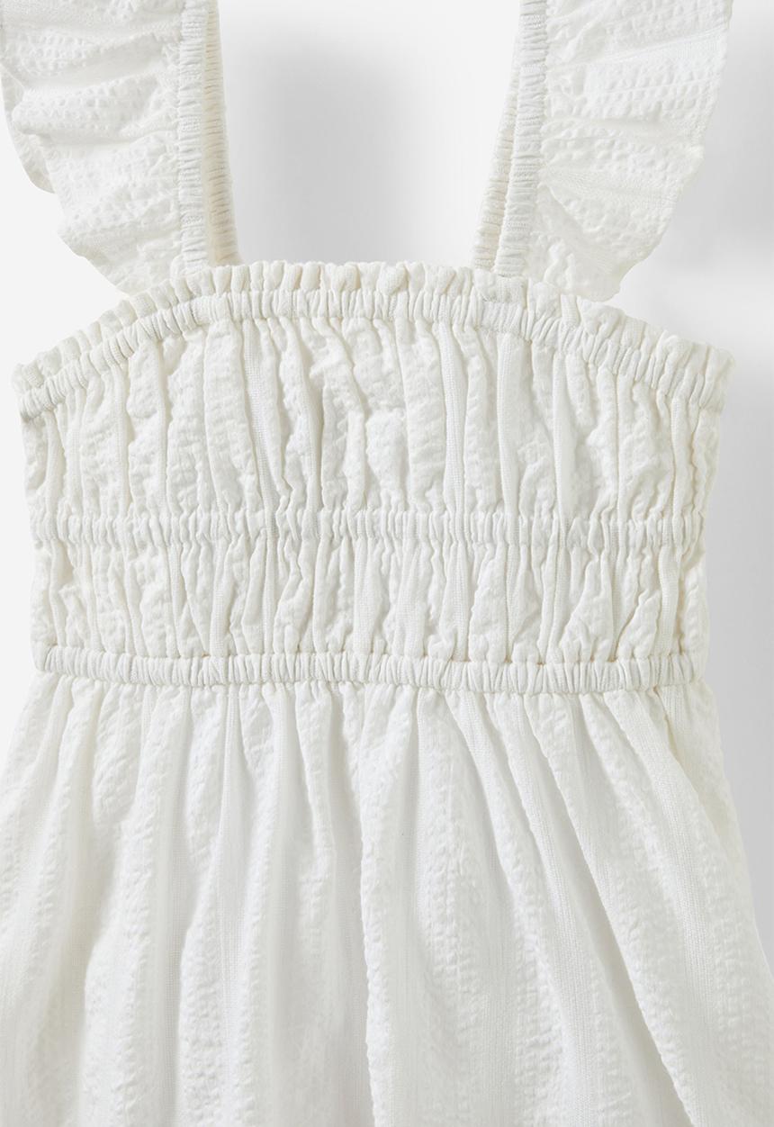 Cotton On - Frankie flutter sleeve dress - white