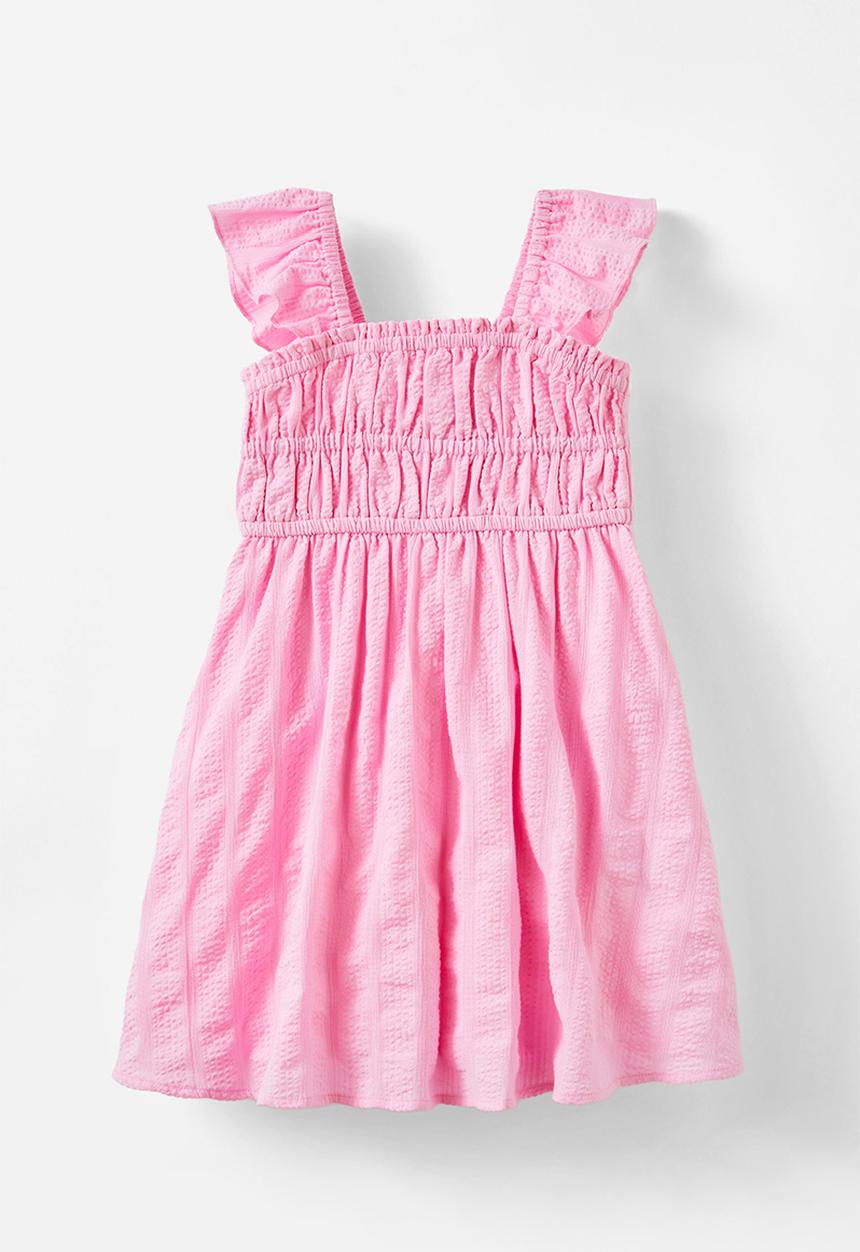 Cotton On - Frankie flutter sleeve dress - fairy pink