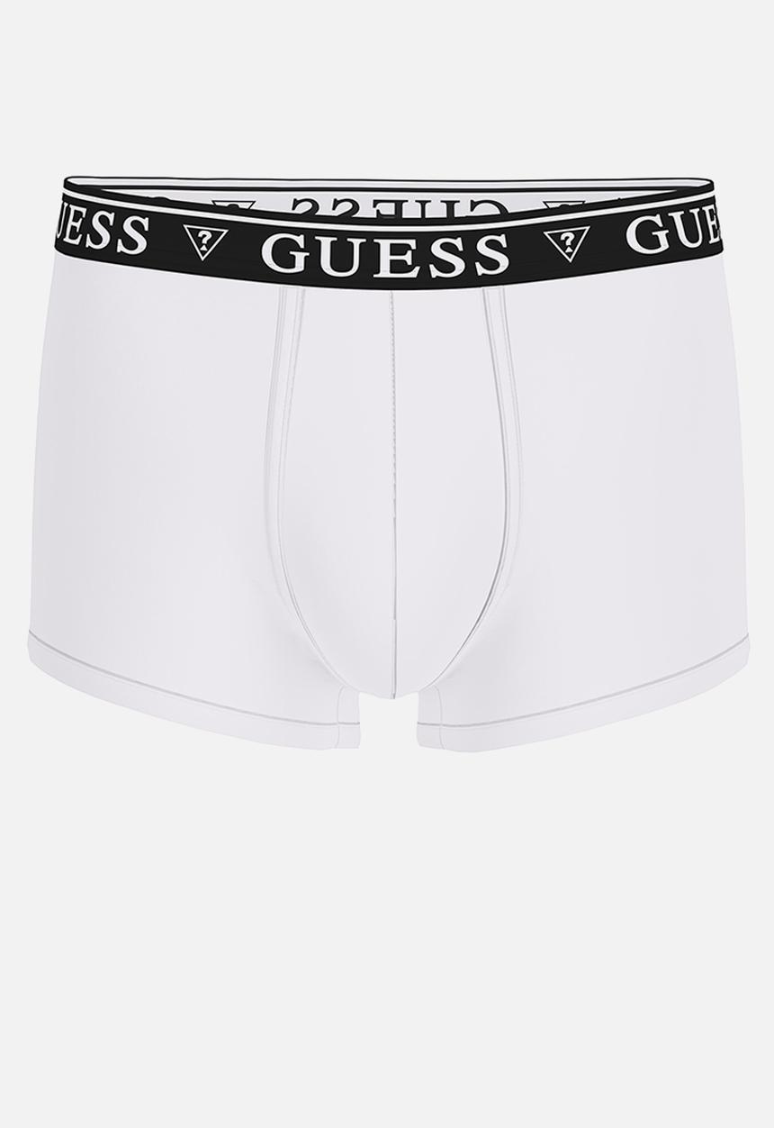 GUESS - Barney Cash Counte Boxer Trunk - Pure White
