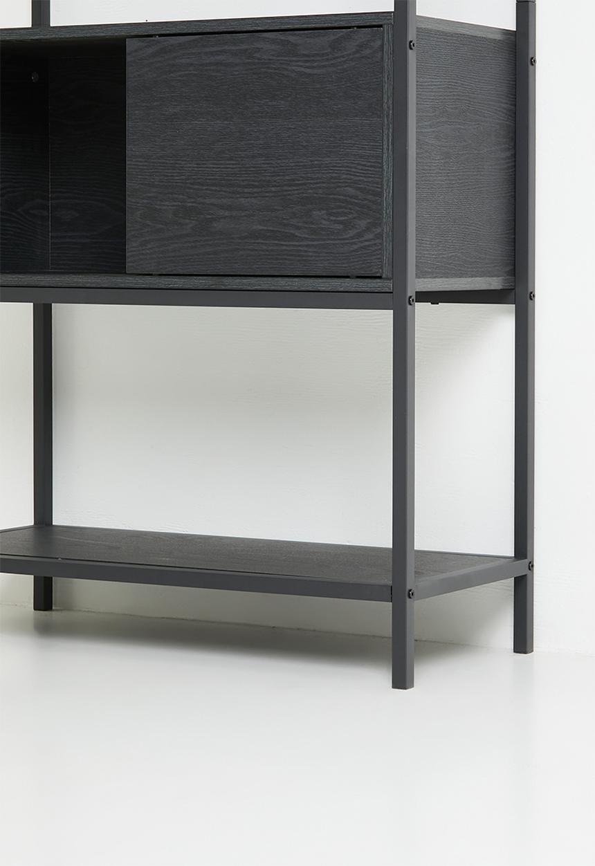 Sixth Floor - Madden Open Storage Shelf - Black