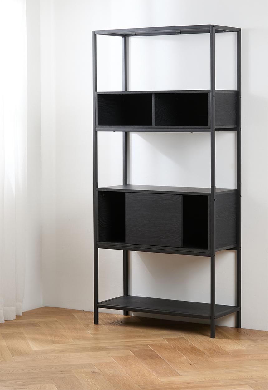 Sixth Floor - Madden Open Storage Shelf - Black